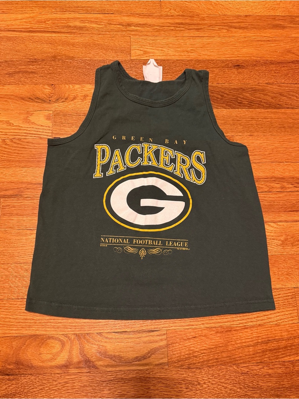 Green Bay Packers Vintage Youth 8 Tank Top Sleeveless Shirt Retro NFL 90s